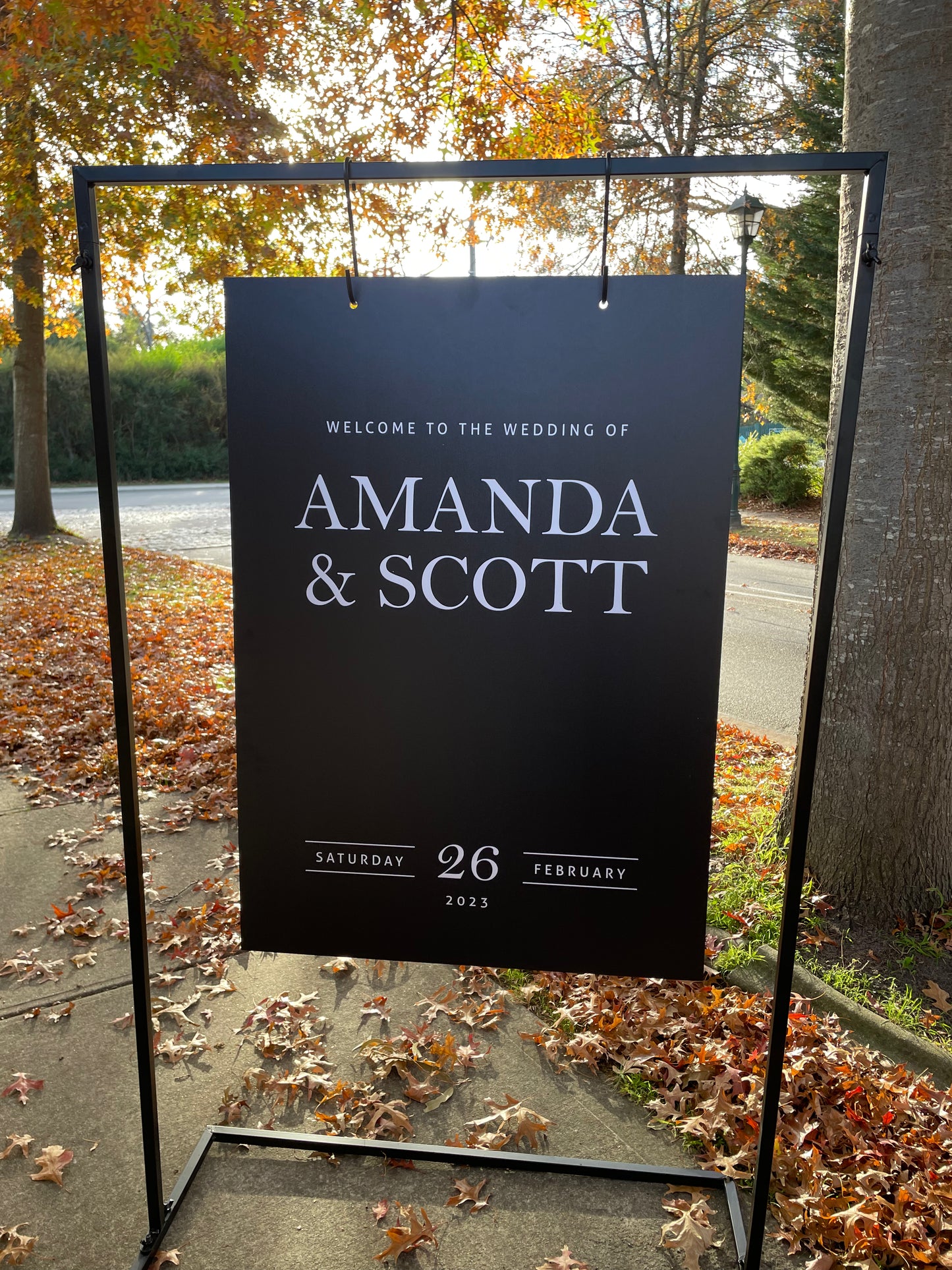 Amanda Welcome Sign