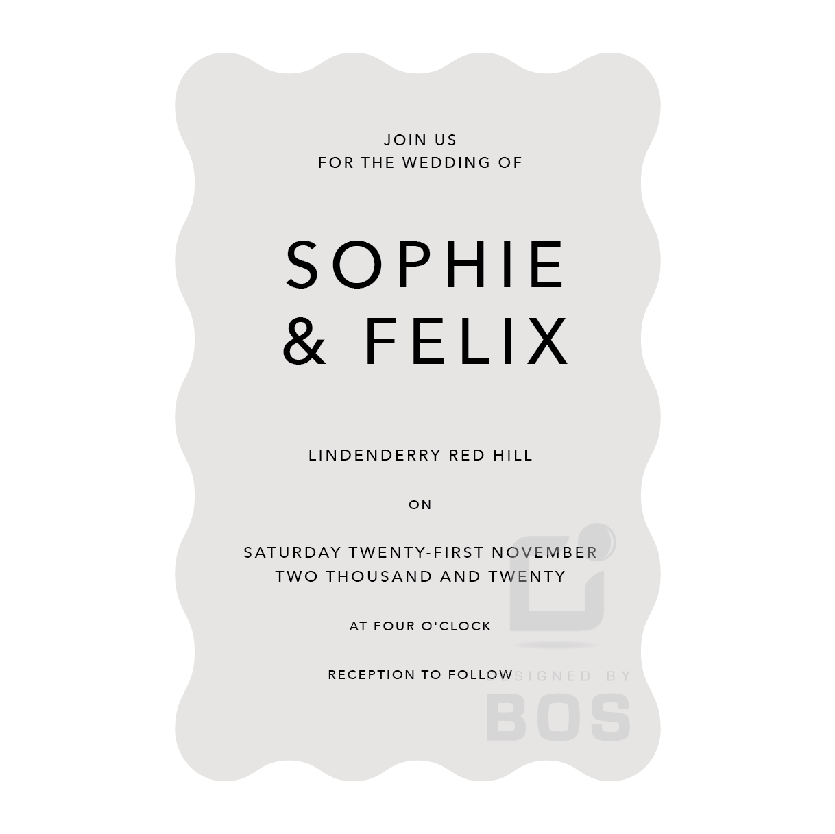 Sophie Invitation