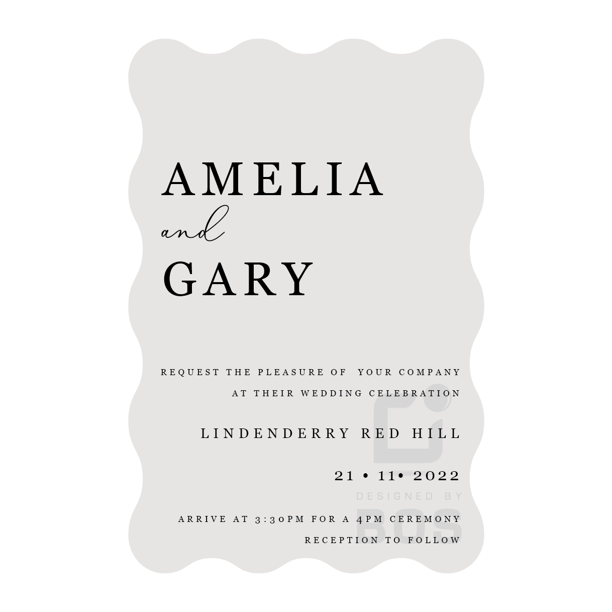 Amelia Invitation