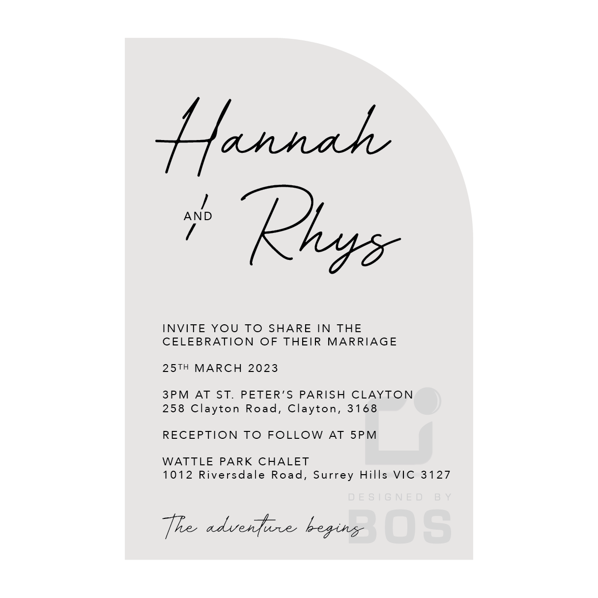 Hannah Invitation