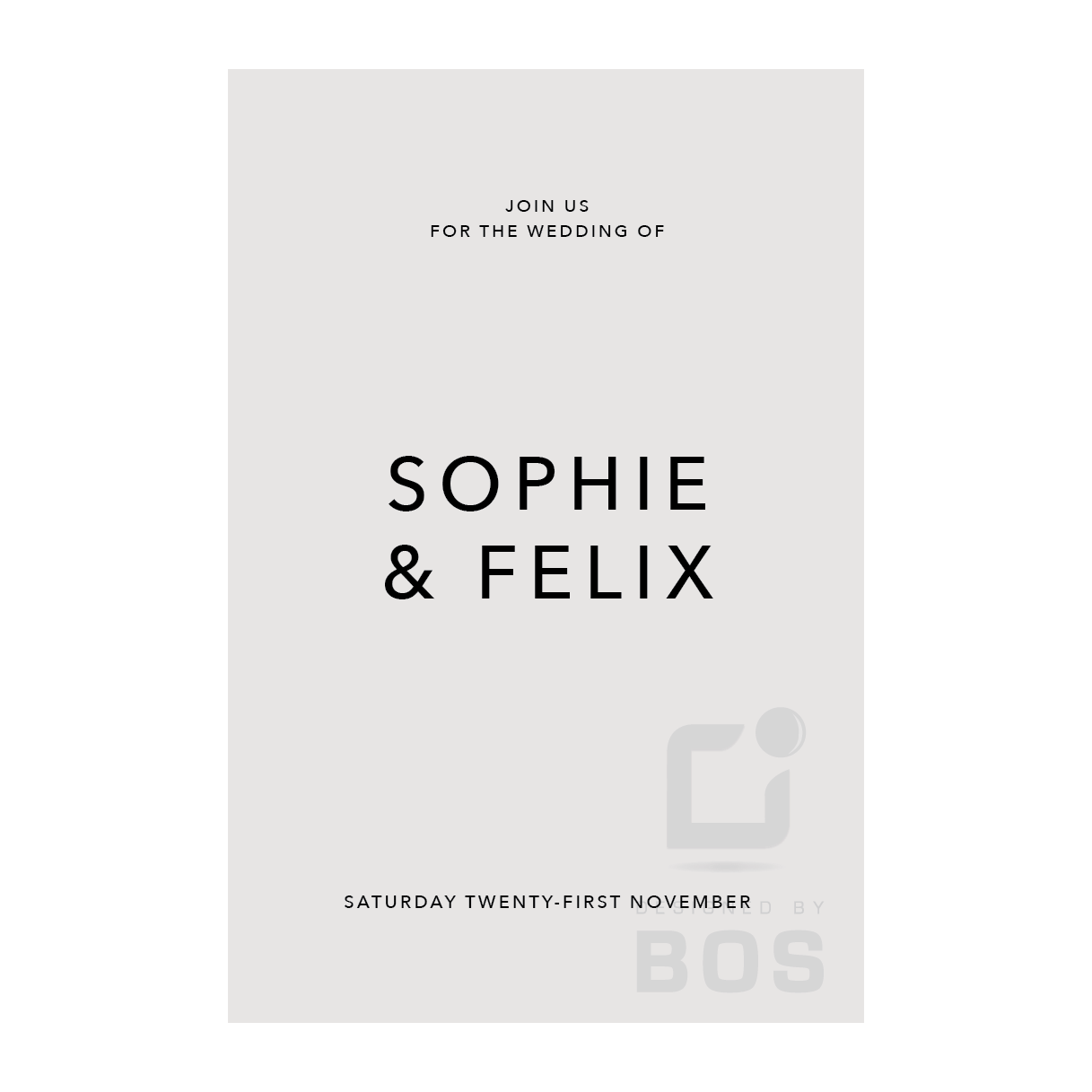 Sophie Welcome Sign