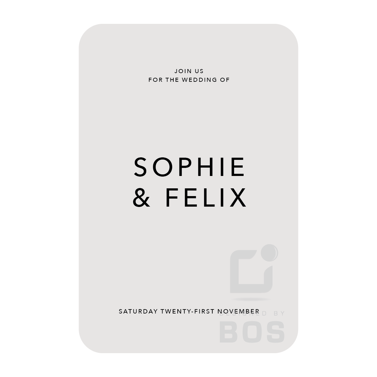 Sophie Welcome Sign