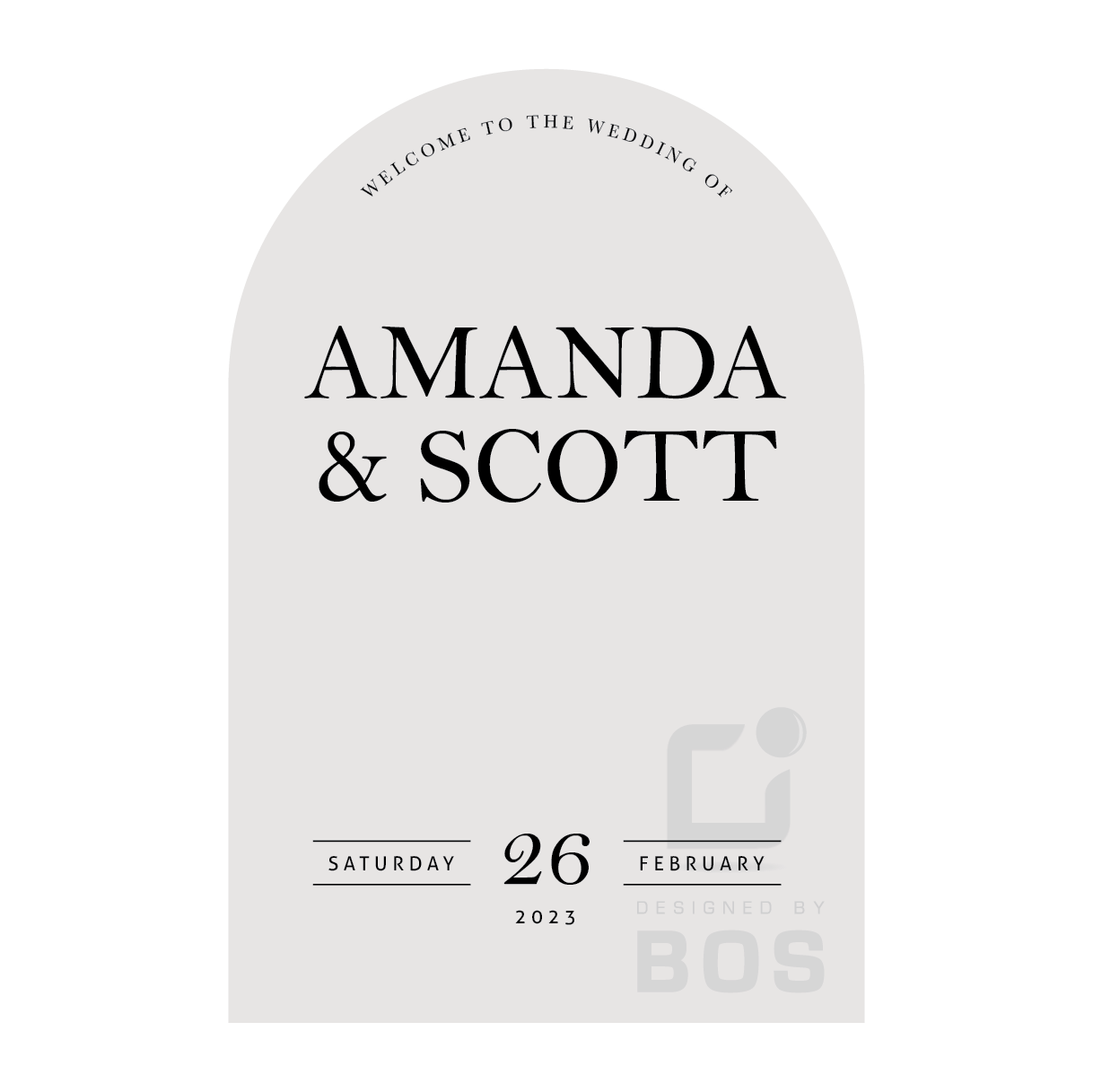 Amanda Welcome Sign
