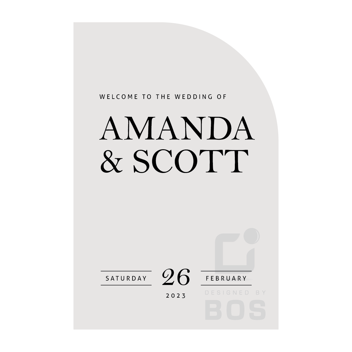 Amanda Welcome Sign