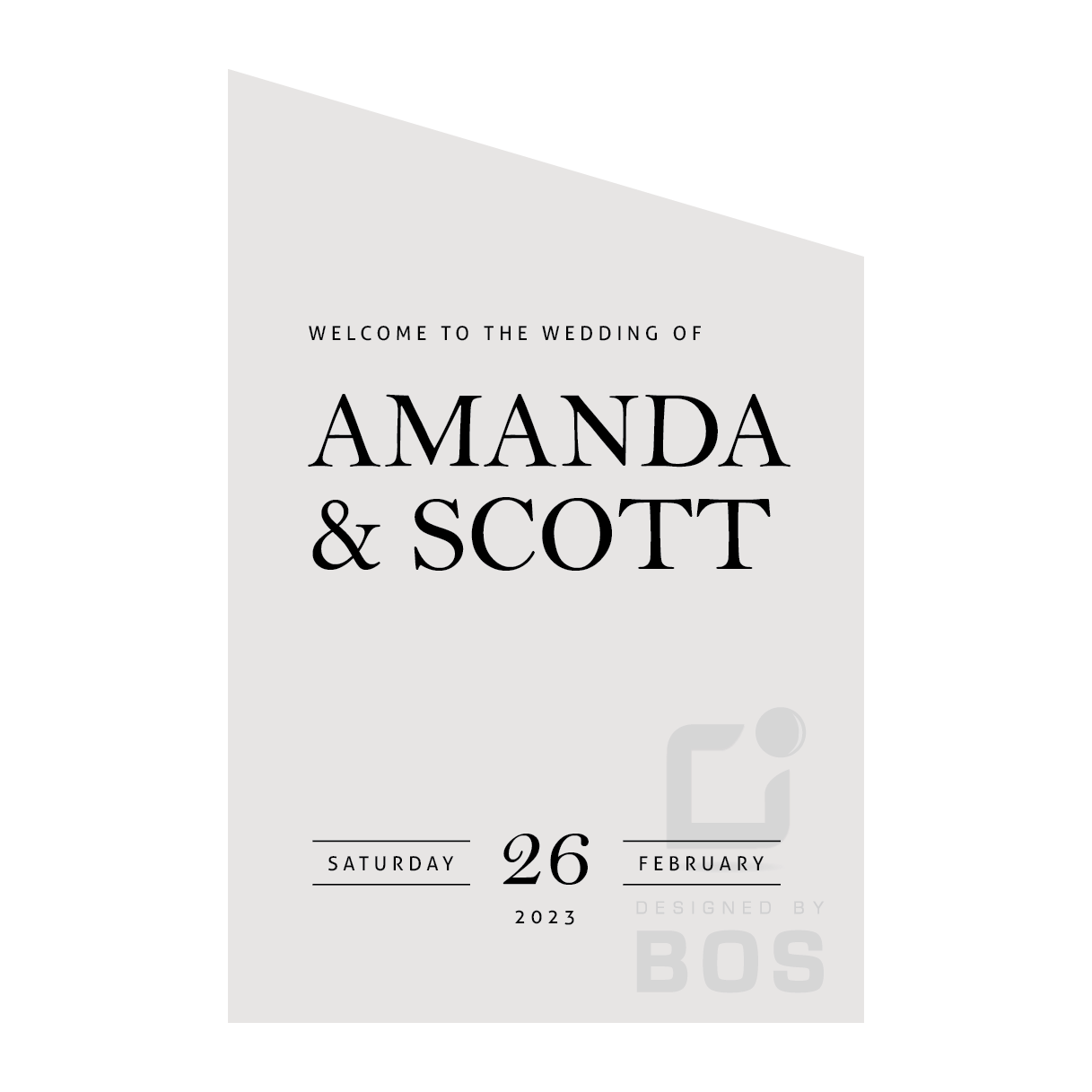 Amanda Welcome Sign