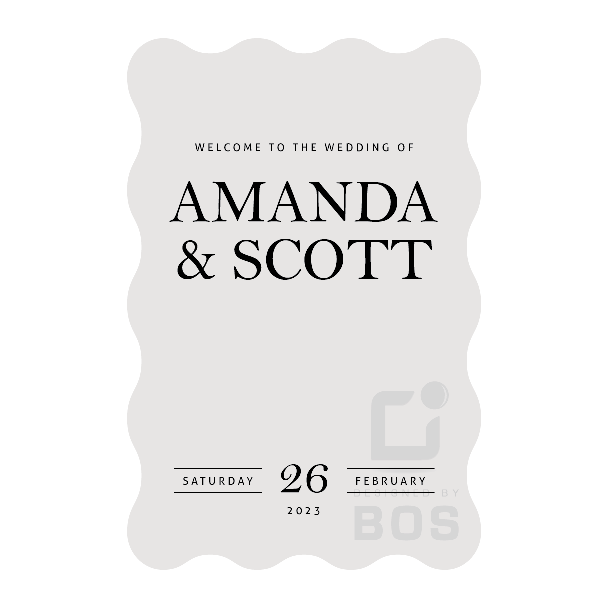 Amanda Welcome Sign