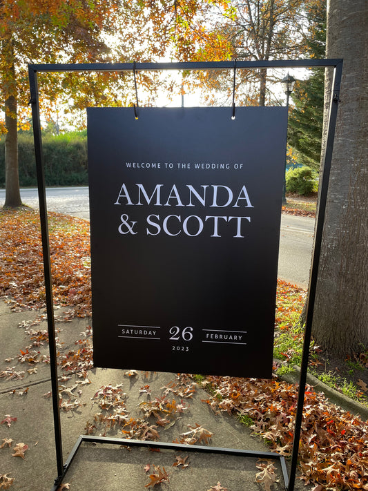 Amanda Welcome Sign