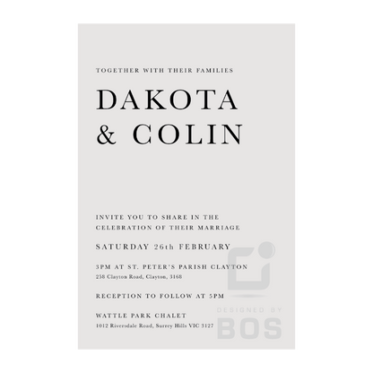 Dakota Invitation