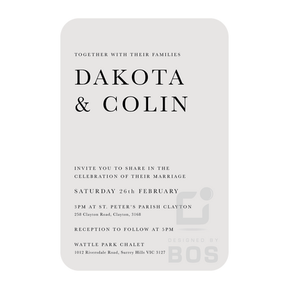 Dakota Invitation