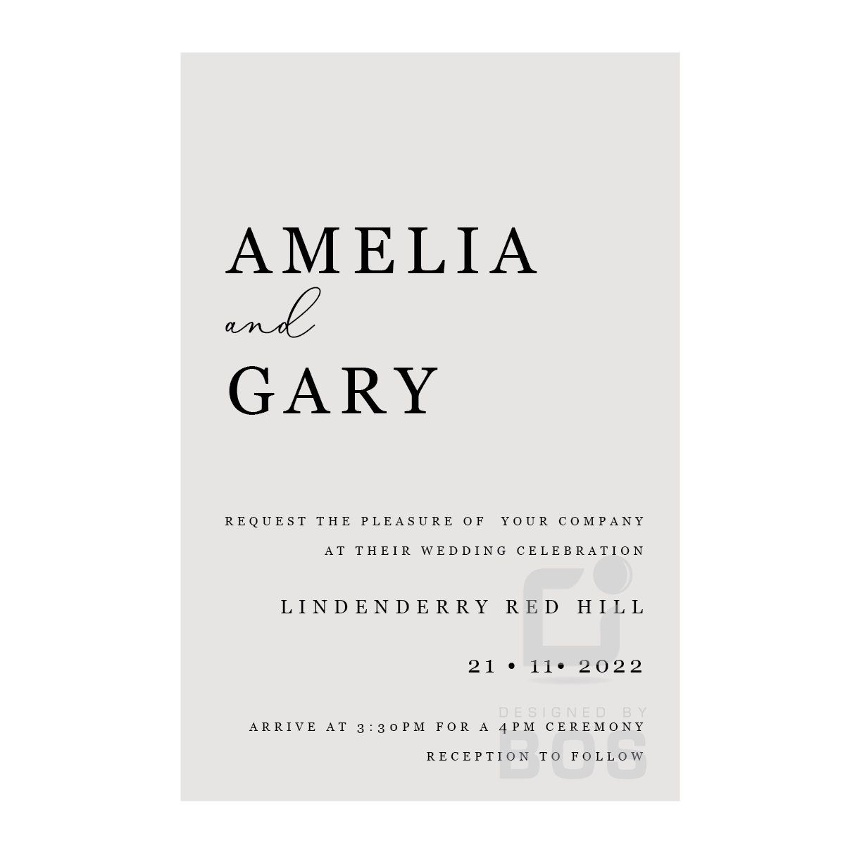 Amelia Invitation