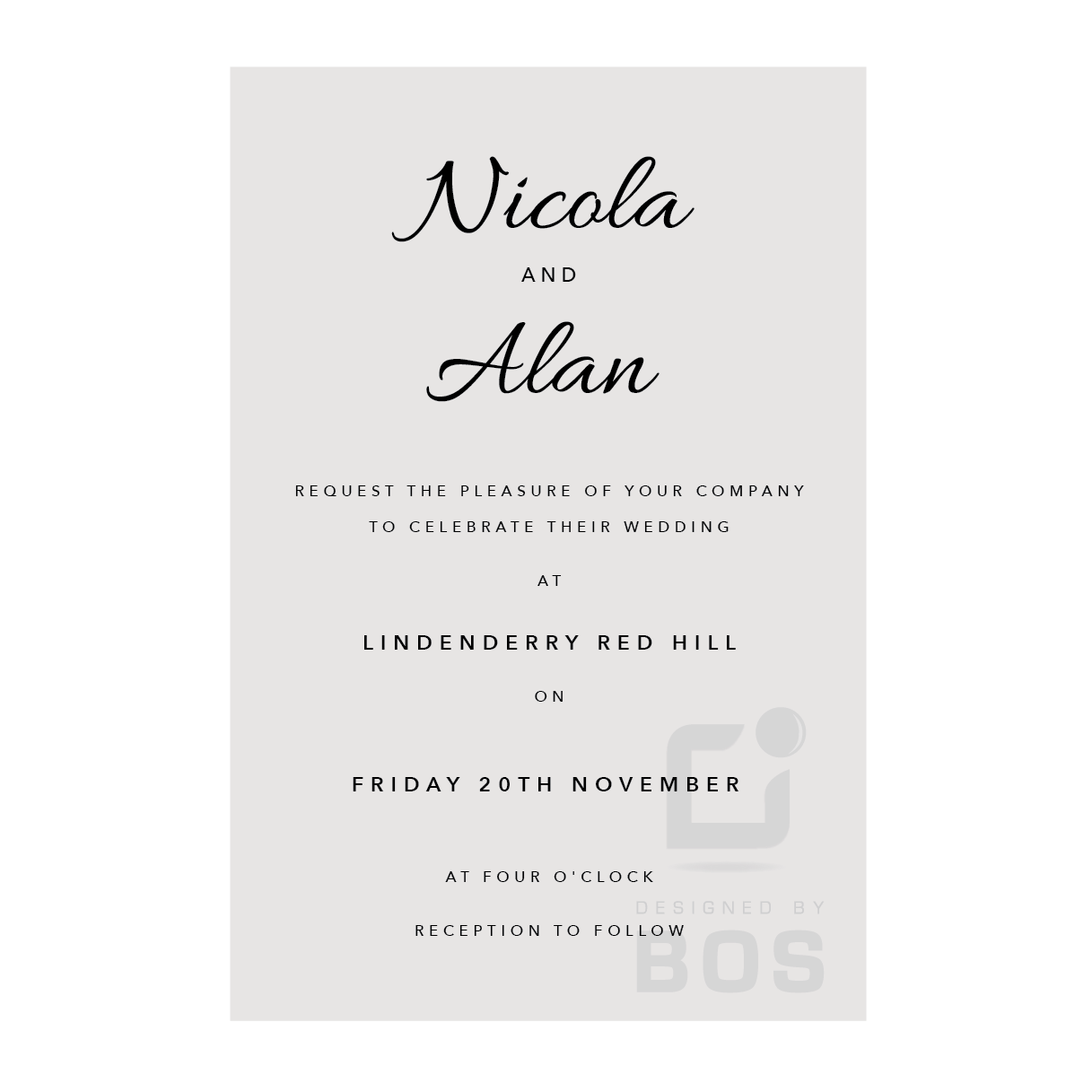 Nicola Invitation