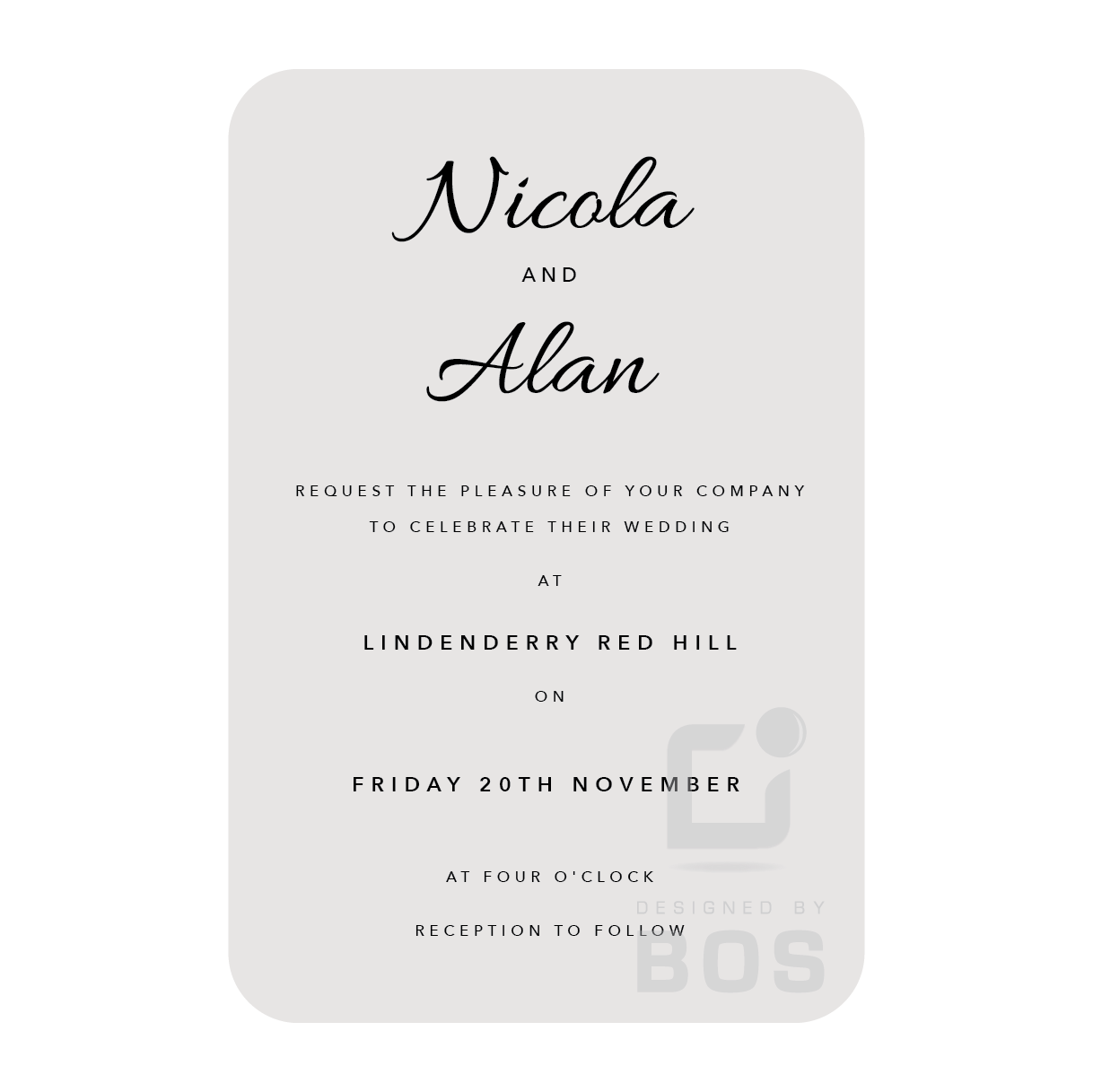 Nicola Invitation
