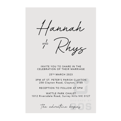 Hannah Invitation