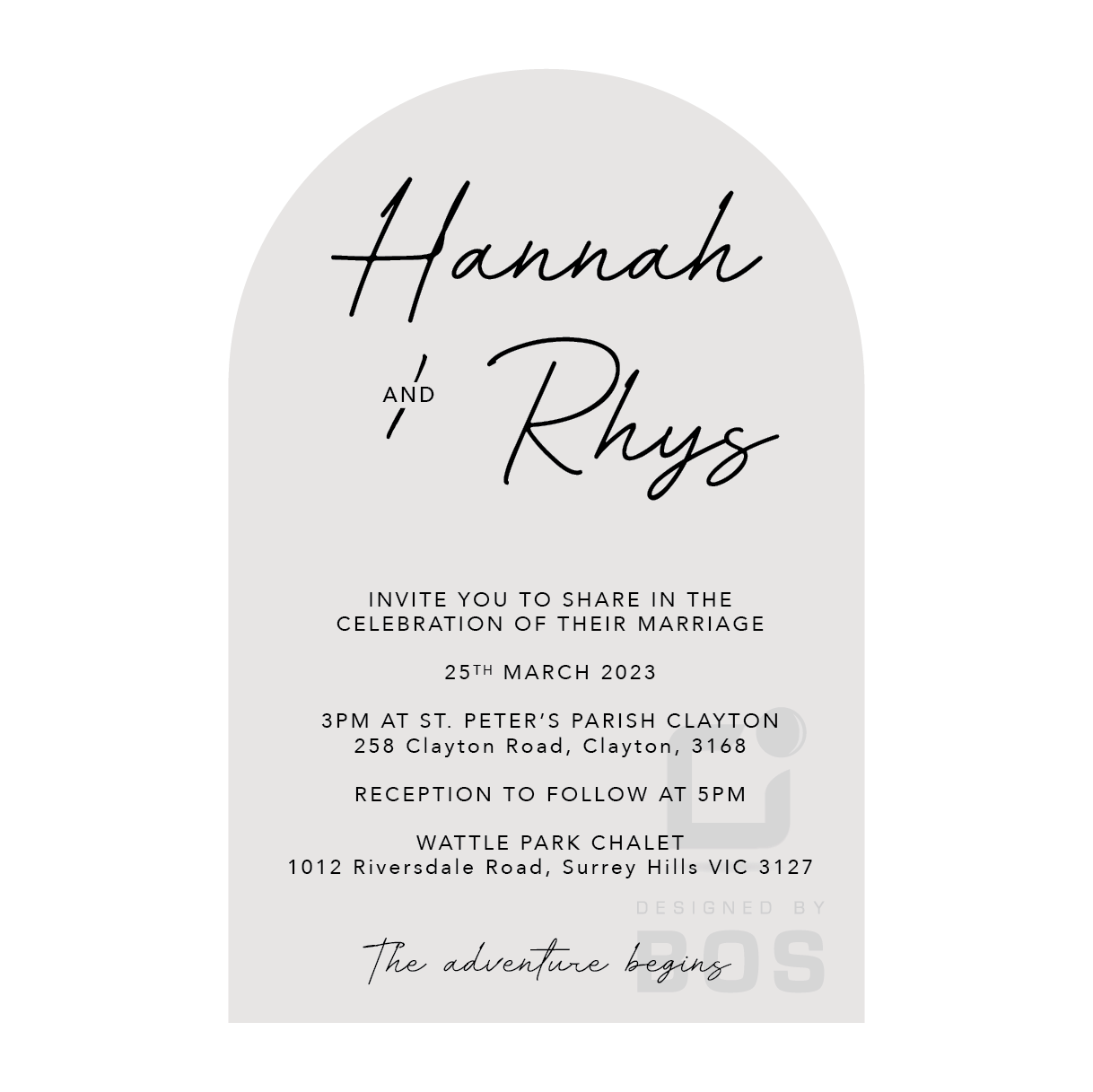 Hannah Invitation