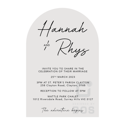 Hannah Invitation