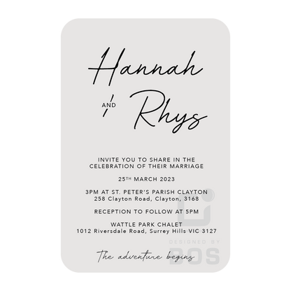 Hannah Invitation