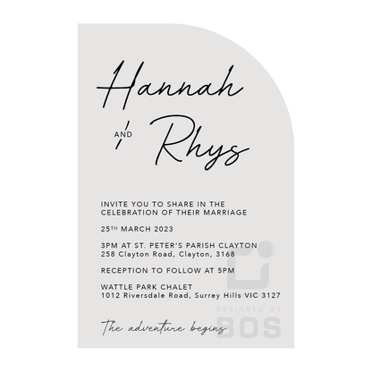 Hannah Invitation