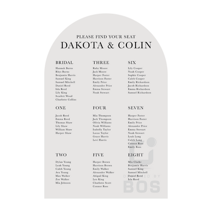 Dakota Seating Chart