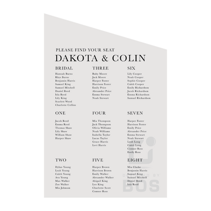 Dakota Seating Chart
