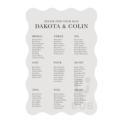 Dakota Seating Chart