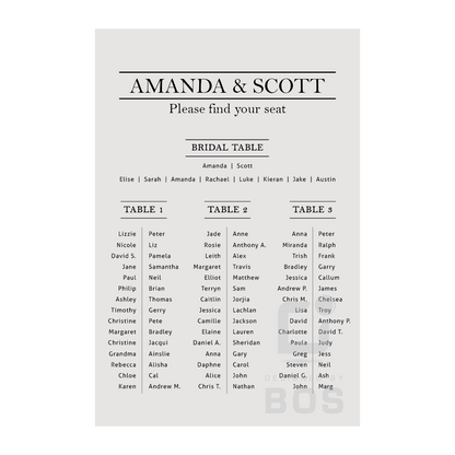 Amanda Seating Chart