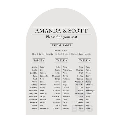 Amanda Seating Chart