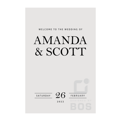 Amanda Welcome Sign